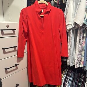 Tuckernuck Red Long Sleeve Dress